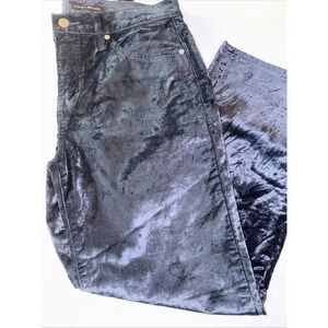 L'AGENCE Velvet High-Rise Navy Pants